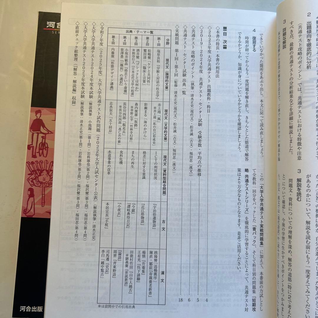 河合塾・駿台セット】2025 大学入試共通テスト 国語問題集 - メルカリ