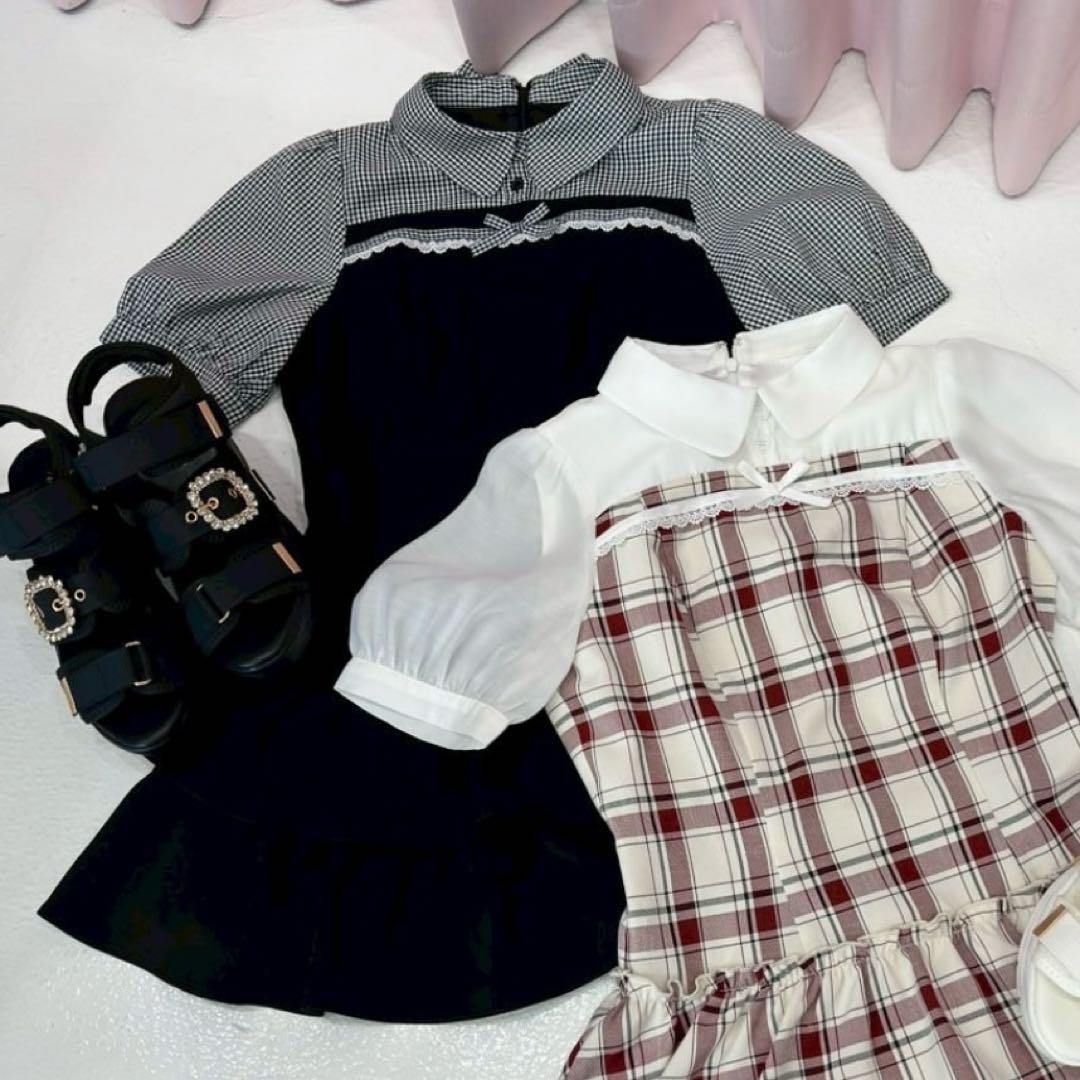 evelyn エブリン ドッキングティアード OP ワンピース ブラック - メルカリ