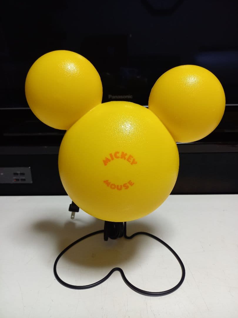 レア 1980's ポストモダン サンキョー イエロー ミッキーマウス ランプ