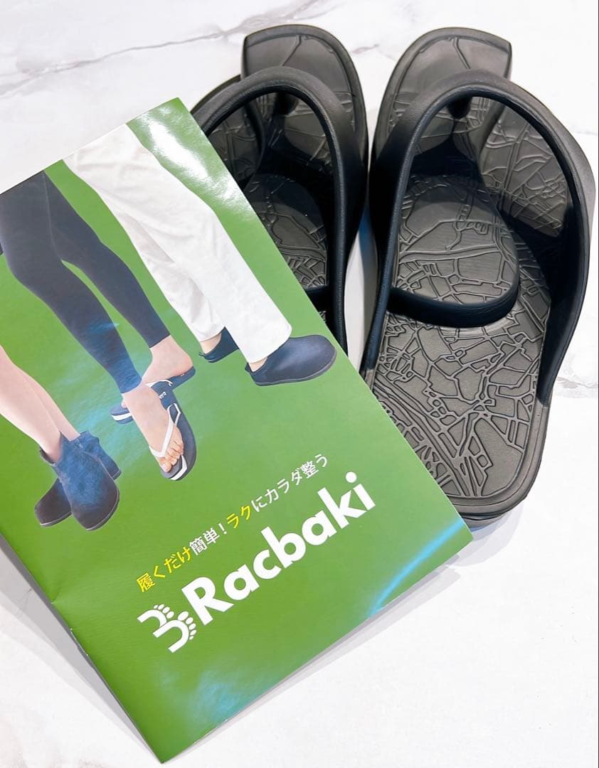 Racbaki ラクバキ ブラック Mサイズ サンダル - メルカリ