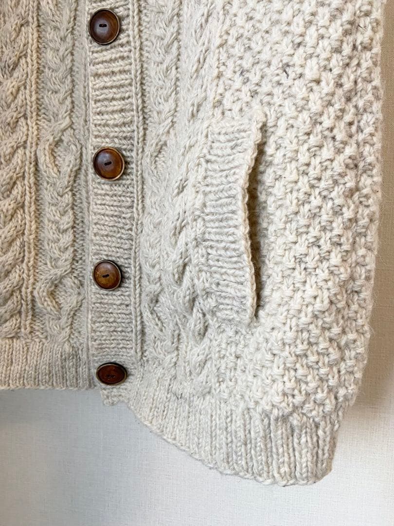 美品 手編みヒマラヤン クライマーズハンドニット ケーブル編み ニット