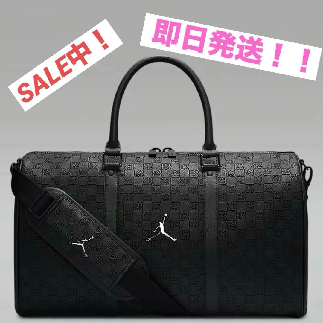 Jordan ブラック モノグラム ボストンバッグ(25L) - メルカリ