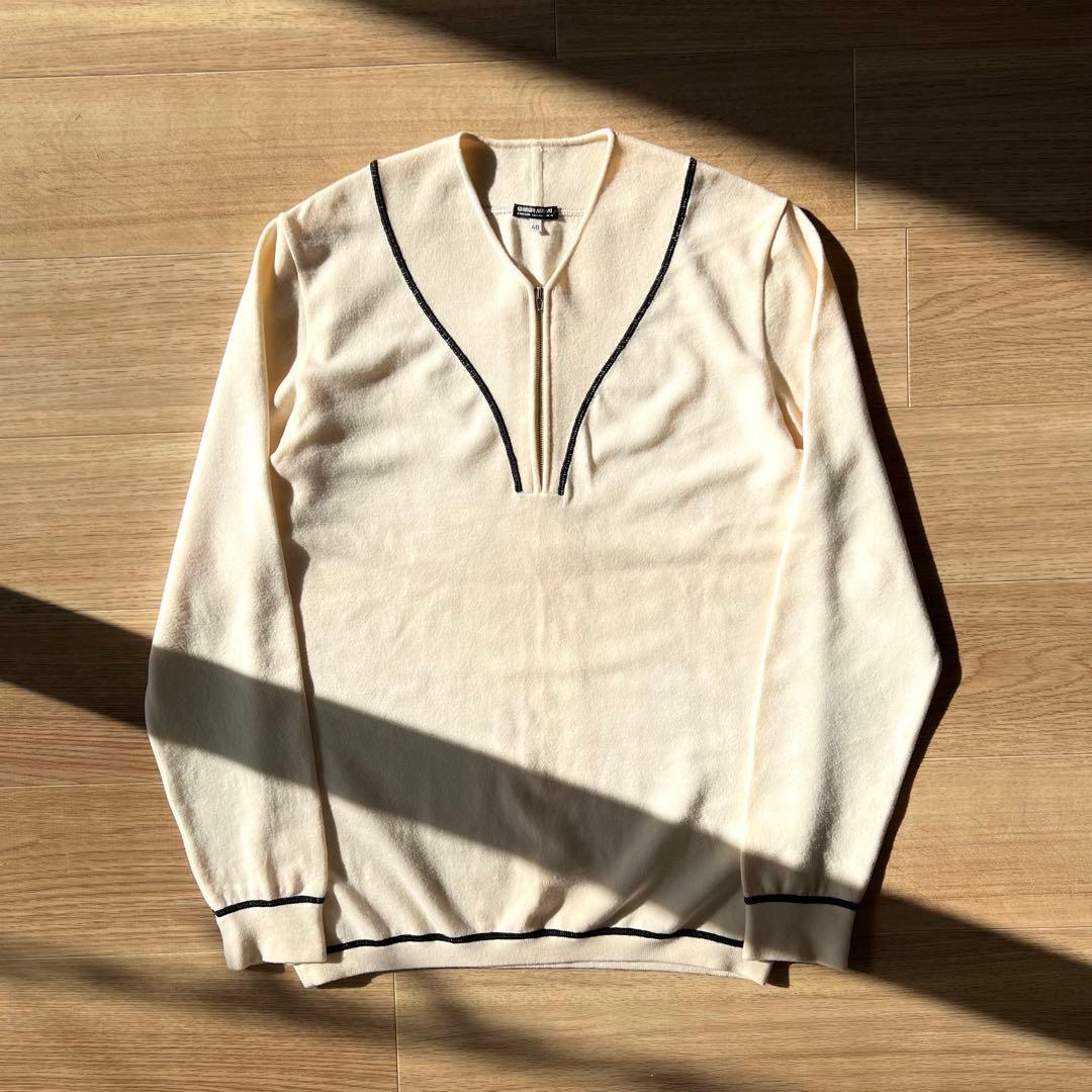 90s Giorgio Armani ハーフジップ ウール ニット ヴィンテージ 90's ALPS ハーフジップ ウールニット 
