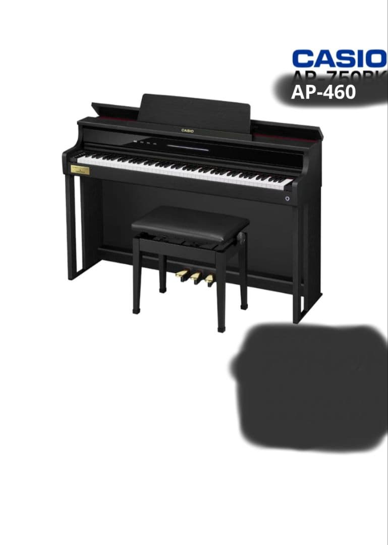 CASIO AP-460 ブラック 電子ピアノ - メルカリ
