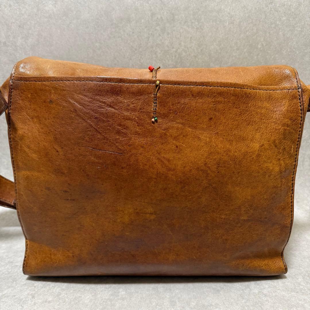 超希少】HENRY CUIR メッセンジャー ショルダーバッグ ラクダ革 刺繍