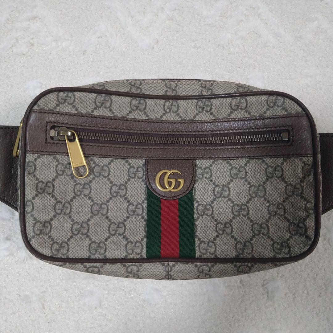 GUCCI ウエストポーチ GGパターン - メルカリ