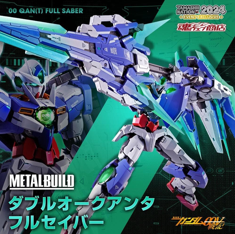 METAL BUILD ダブルオークアンタ フルセイバー & オプション2セット