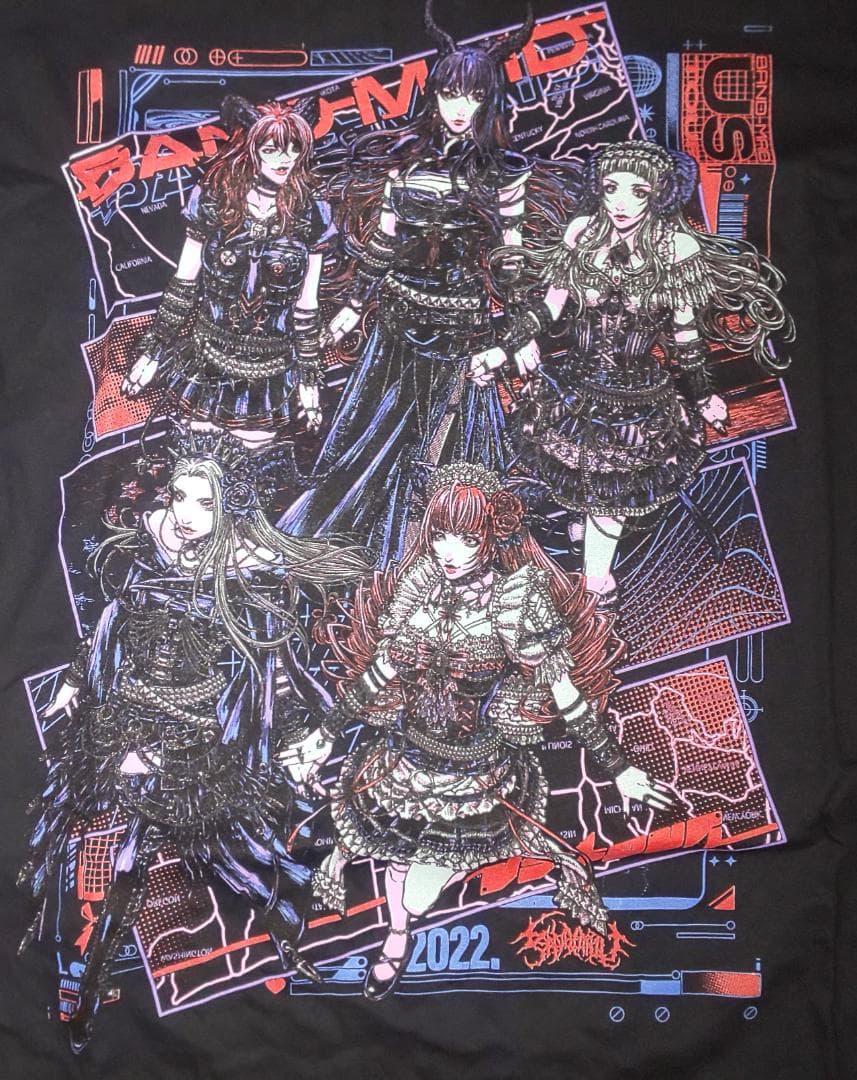 BAND-MAID US TOUR 2022 Tシャツ バンドメイドツアーT S - メルカリ