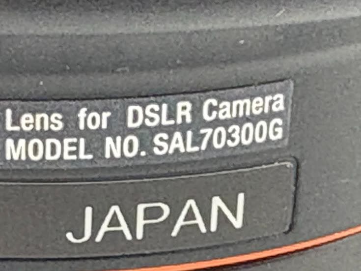 ★ソニー 70-300mm F4.5-5.6 G SSM SAL70300G