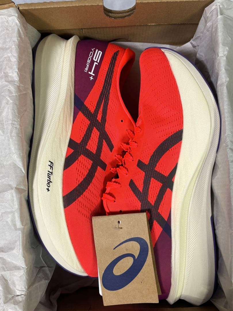 新品同様/S4+ YOGIRI　アシックス S4+ ヨギリ 26.0cm Red