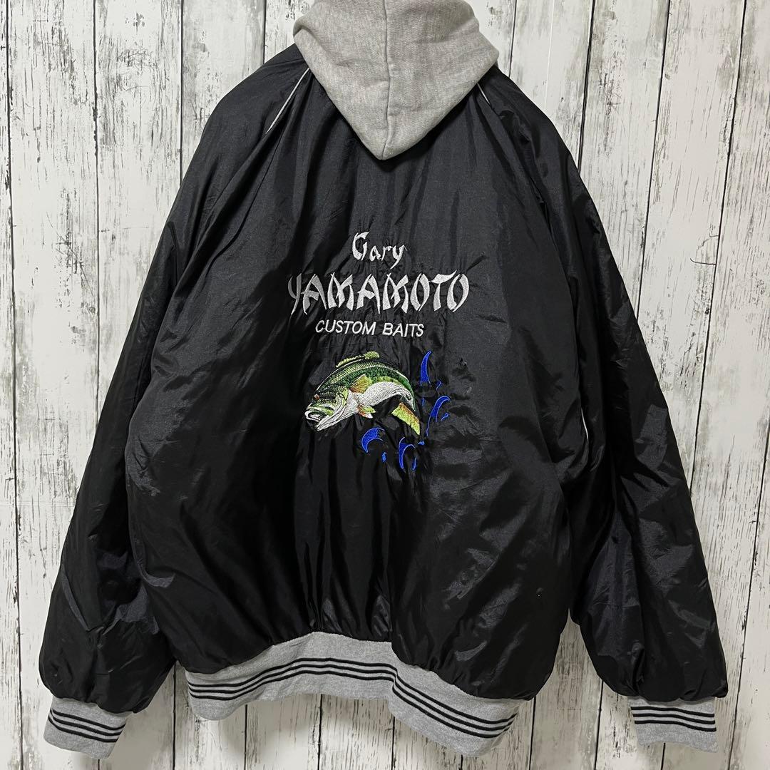 ゲーリーヤマモト 90s スタジャン ブラック ヴィンテージ Lサイズ