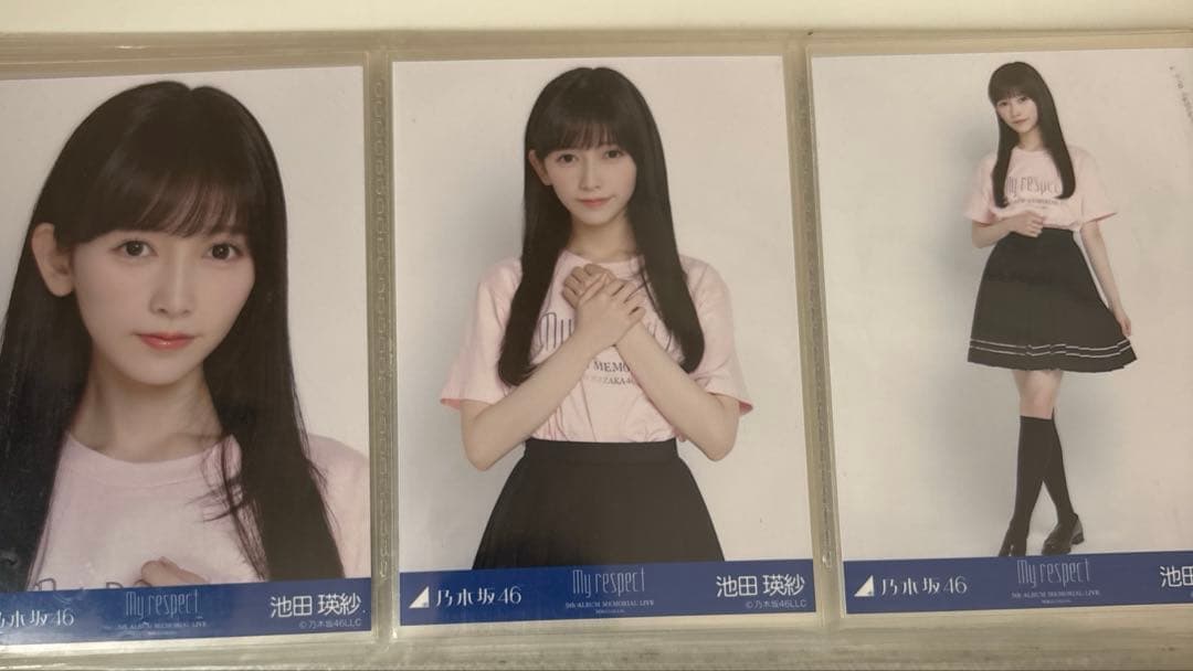 乃木坂46 生写真 5thALBUMLIVE ライブT 池田瑛紗 コンプ3種 - メルカリ
