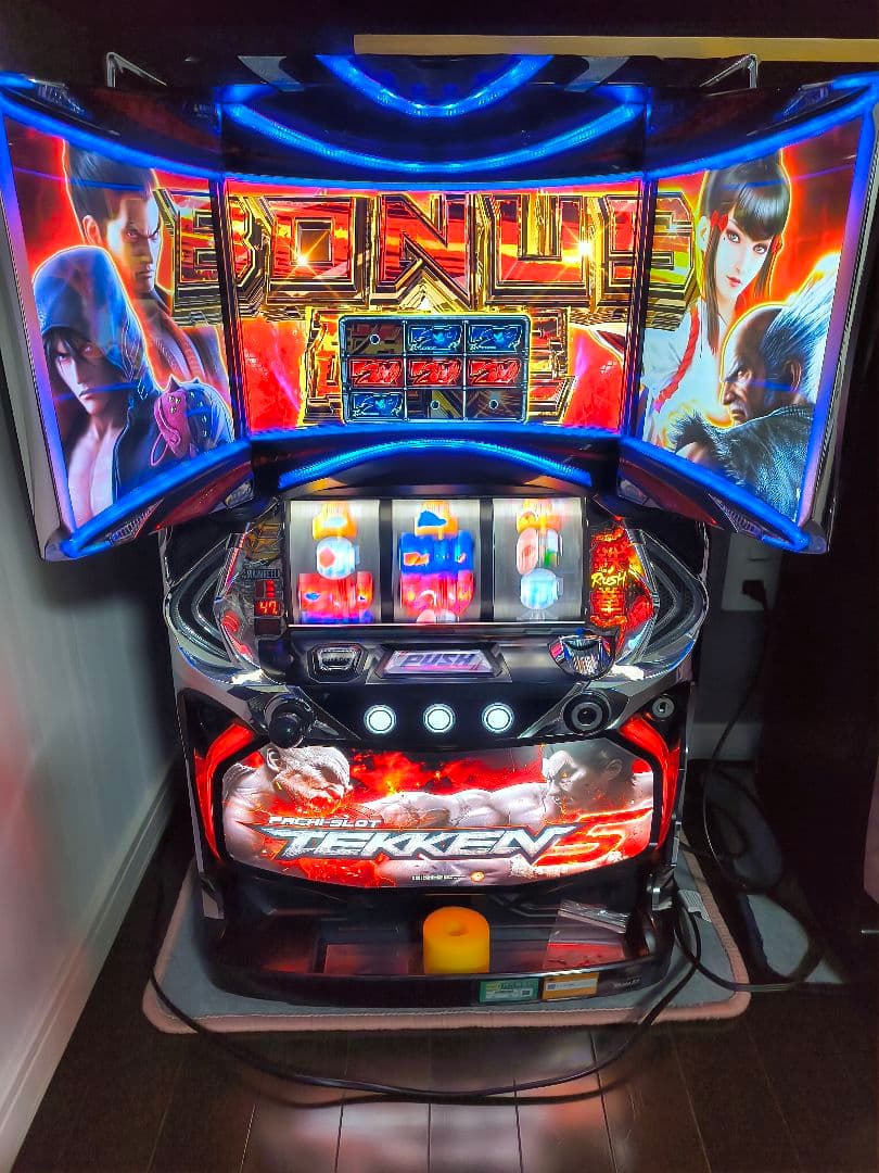 電*ん様 パチスロ 実機 鉄拳5 不要機付き 極美品 パチスロ 実機 鉄拳5 コイン不要機付き 極美品
