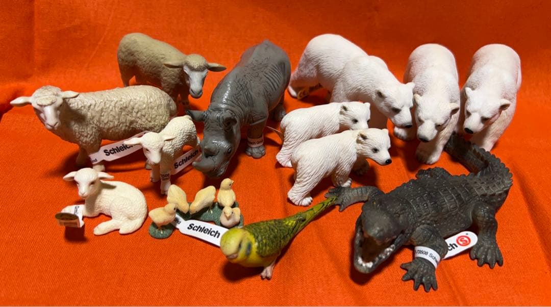 バラ売り不可※Schleich シュライヒ タグ付き54体セット 廃盤あり
