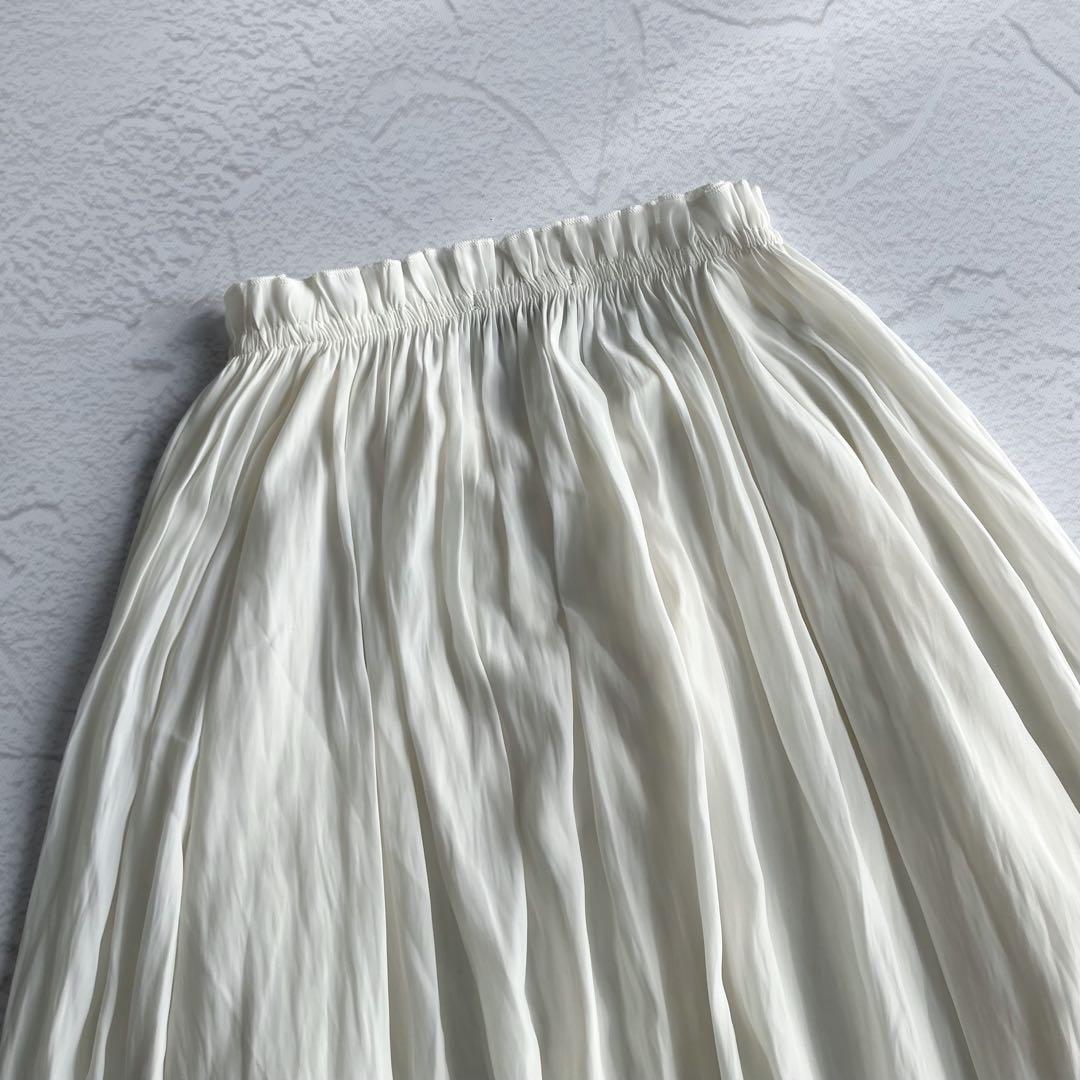 ✨極美品✨ドゥボンクール リボン 襟ギャザーブラウス サテン シフォン