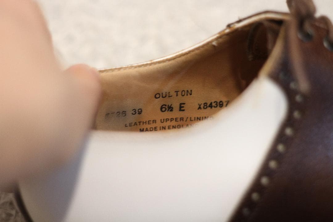 【美品】Crockett & Jones プレーントゥ OULTON 6.5E