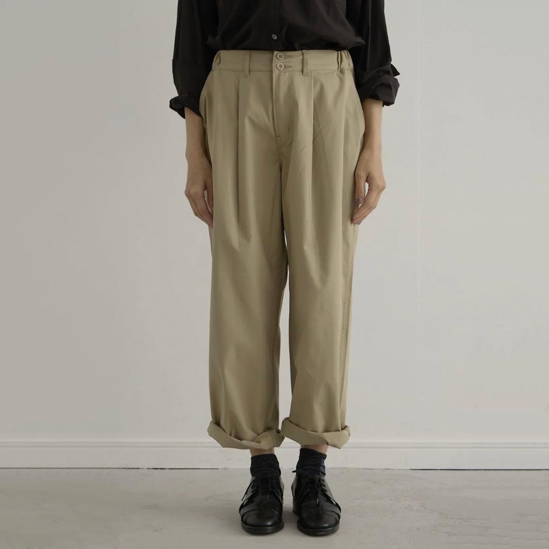 lelill ┊ ベーシックチノ ベージュ 36 lelillレリル THE BASIC CHINO ベージュ/ブラック