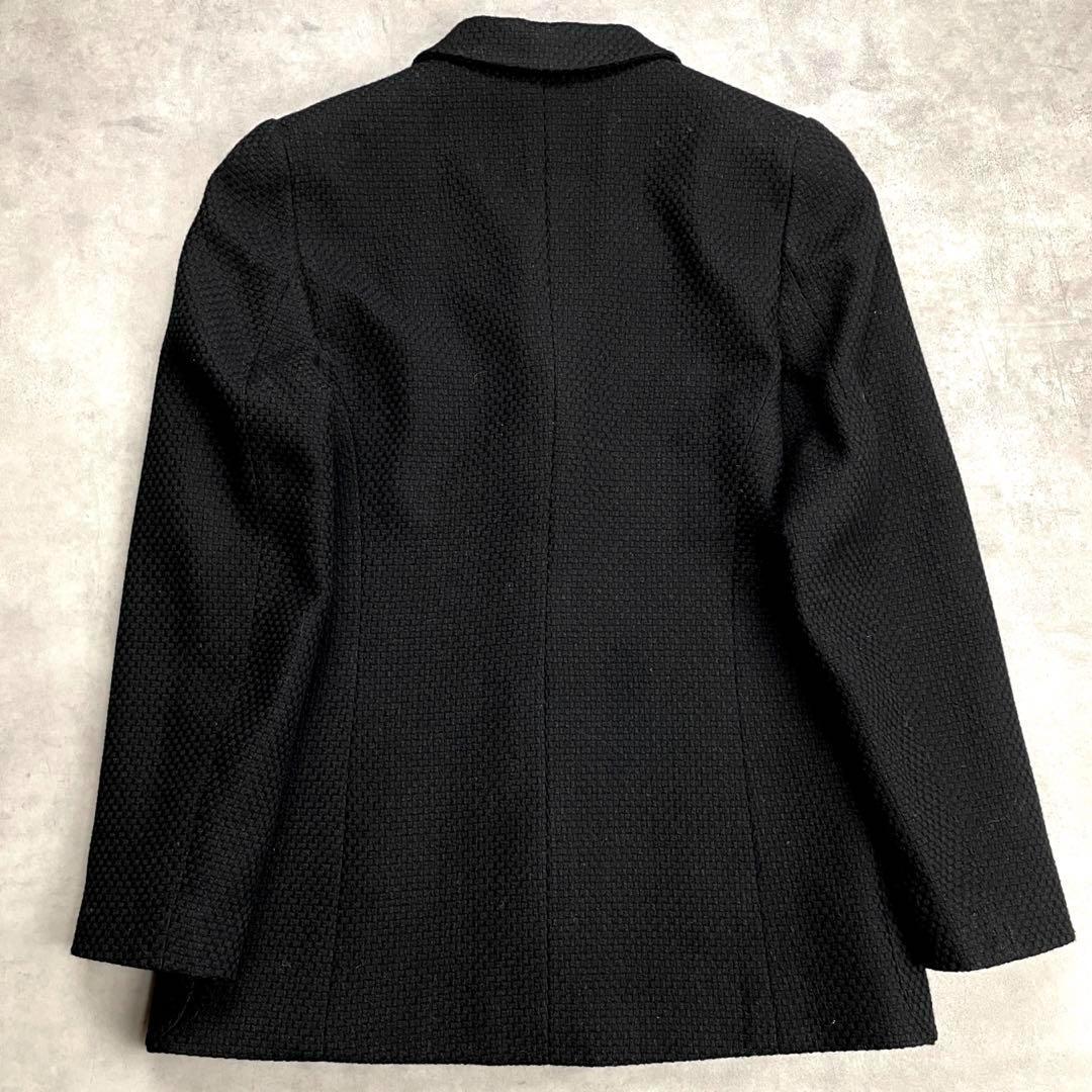 美品 HERNO テーラードジャケット ブラック カシミア混 40 イタリア製