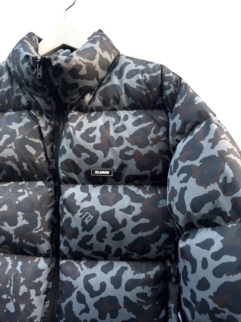XLARGE エクストララージ レオパード 迷彩柄 ダウンジャケット 24aw