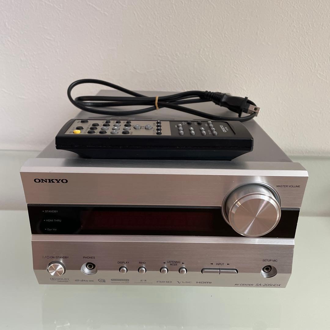 [中古] ONKYO SA-205HDX AVアンプ 5.1ch リモコン付き