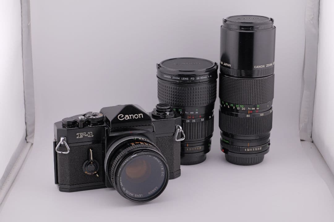 Canon F-1 前期型 + FDレンズ3本 F-1 - キヤノンカメラミュージアム