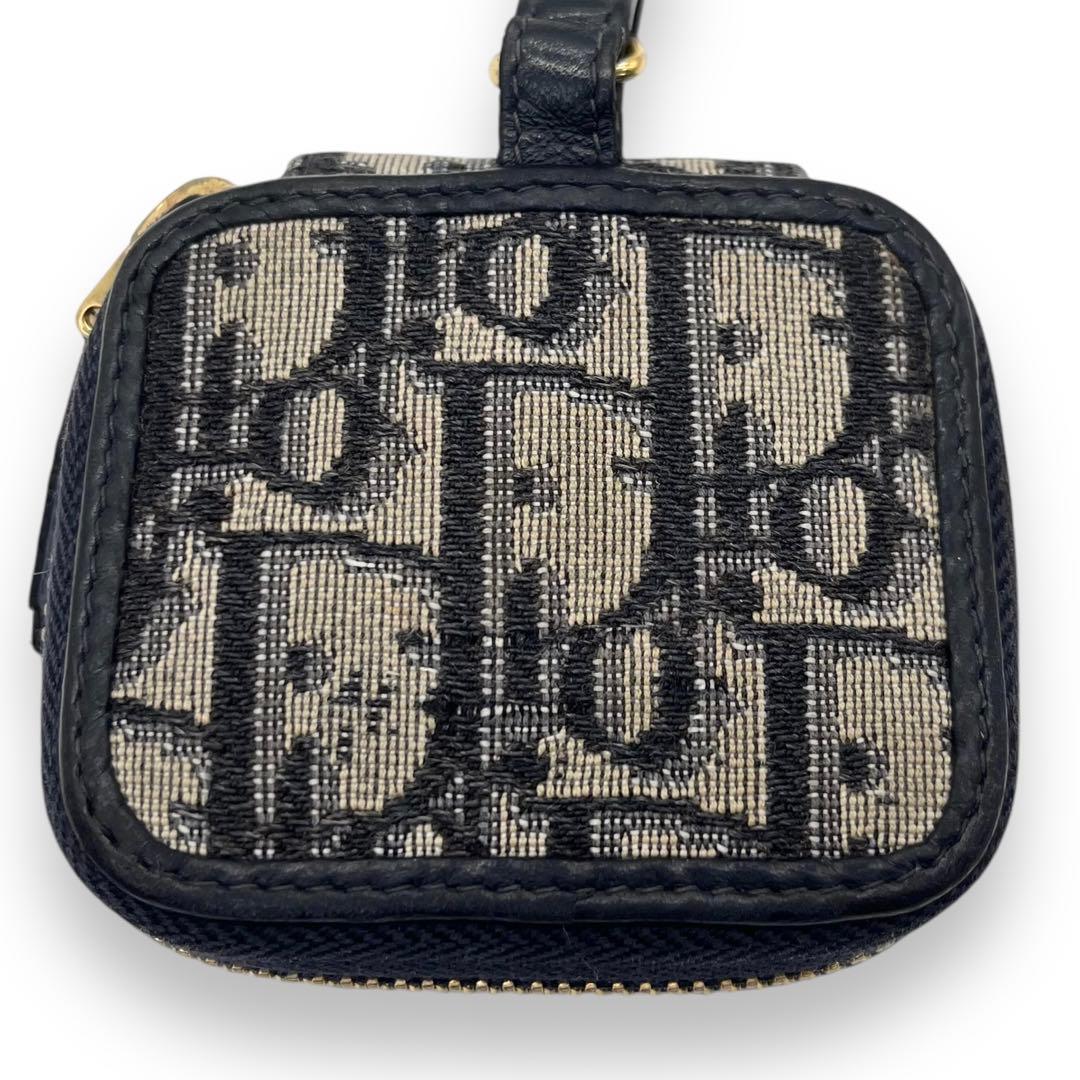 美品クリスチャンディオール AirPodsケース キーホルダー 総柄