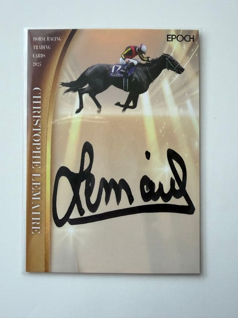 ルメール】EPOCH ホースレーシング 上半期総集編 直筆サイン 50枚限定