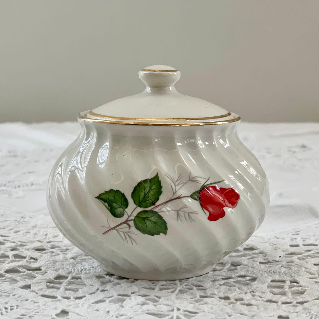 フランスアンティーク LUNEVILLE 陶磁器製シュガーポット - メルカリ