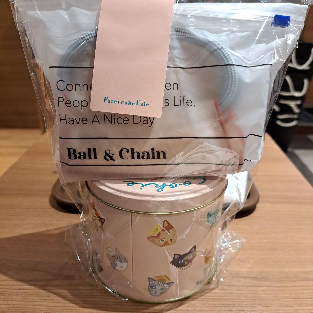 ボールアンドチェーン×フェアリーケーキフェア ネコクッキー缶セット