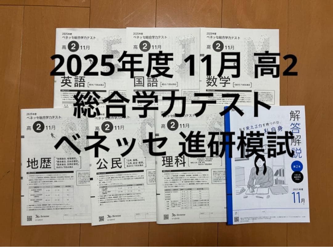 2025年度 11月 高2 総合学力テスト ベネッセ 進研模試 - メルカリ