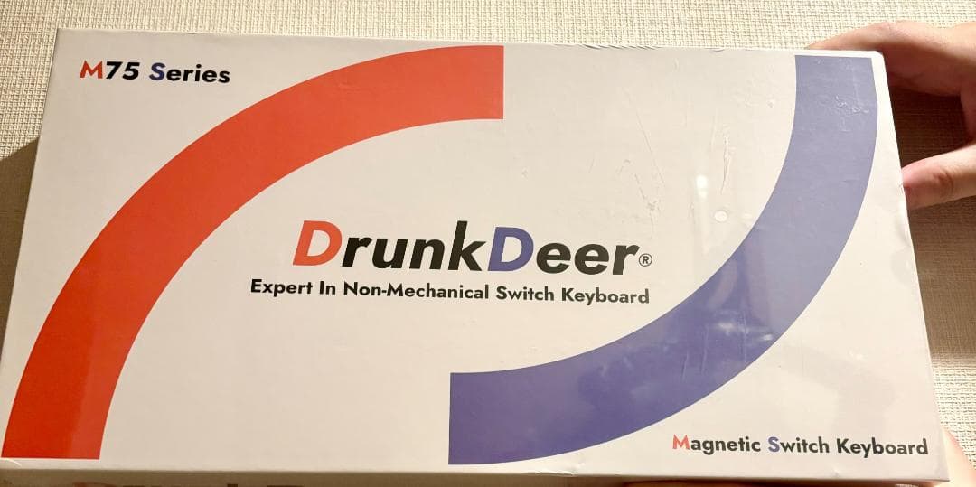 DrunkDeer M75 ラピッド トリガー メカニカル キーボード マグネティックスイッチ採用しラピッドトリガー機能を搭載した