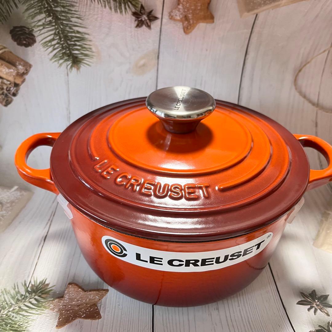 ♡ルクルーゼ ココットロンド 18cm カイエン レッド 両手鍋 新品