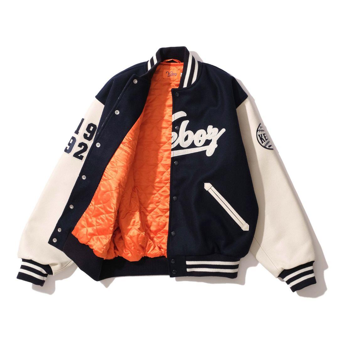 KEBOZ スタジャン ネイビー - メルカリ