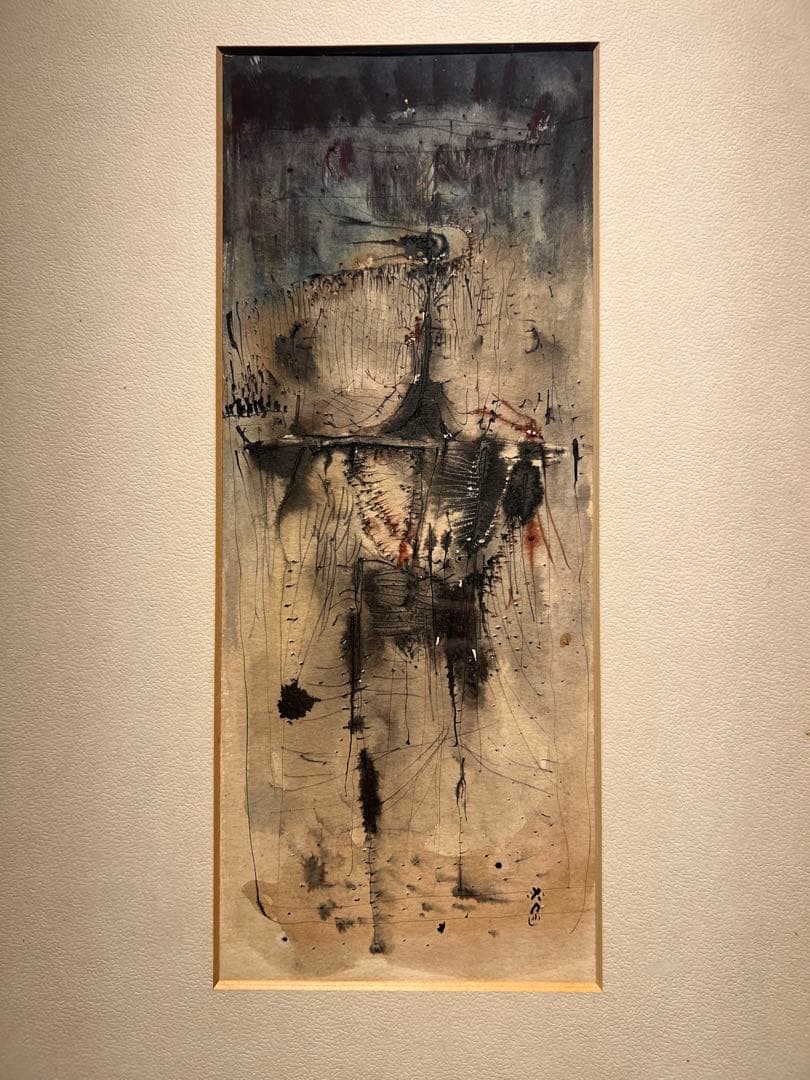 平野　遼　【黒鳥】肉質画　サインあり　1963年　美品 平野 遼 【黒鳥】肉質画 サインあり 1963年 美品 - メルカリ