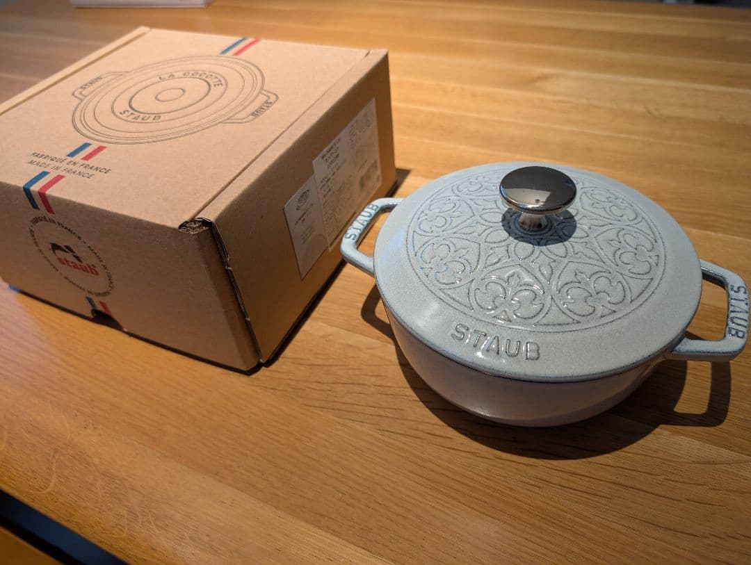 【美品】STAUB ストウブ Wa-NABE S Lilly カンパーニュ 3272340063992_2