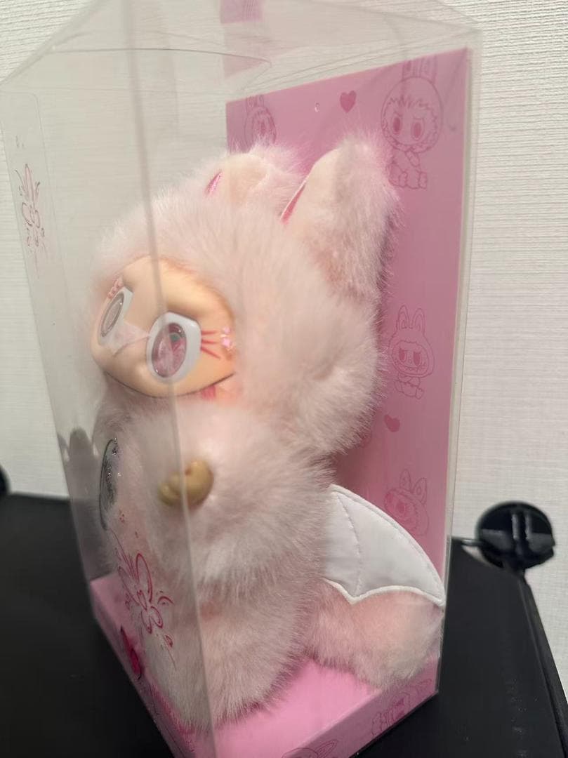 1 / 4 ZIMOMO LABUBUぬいぐるみキーホルダー ピンク - メルカリ