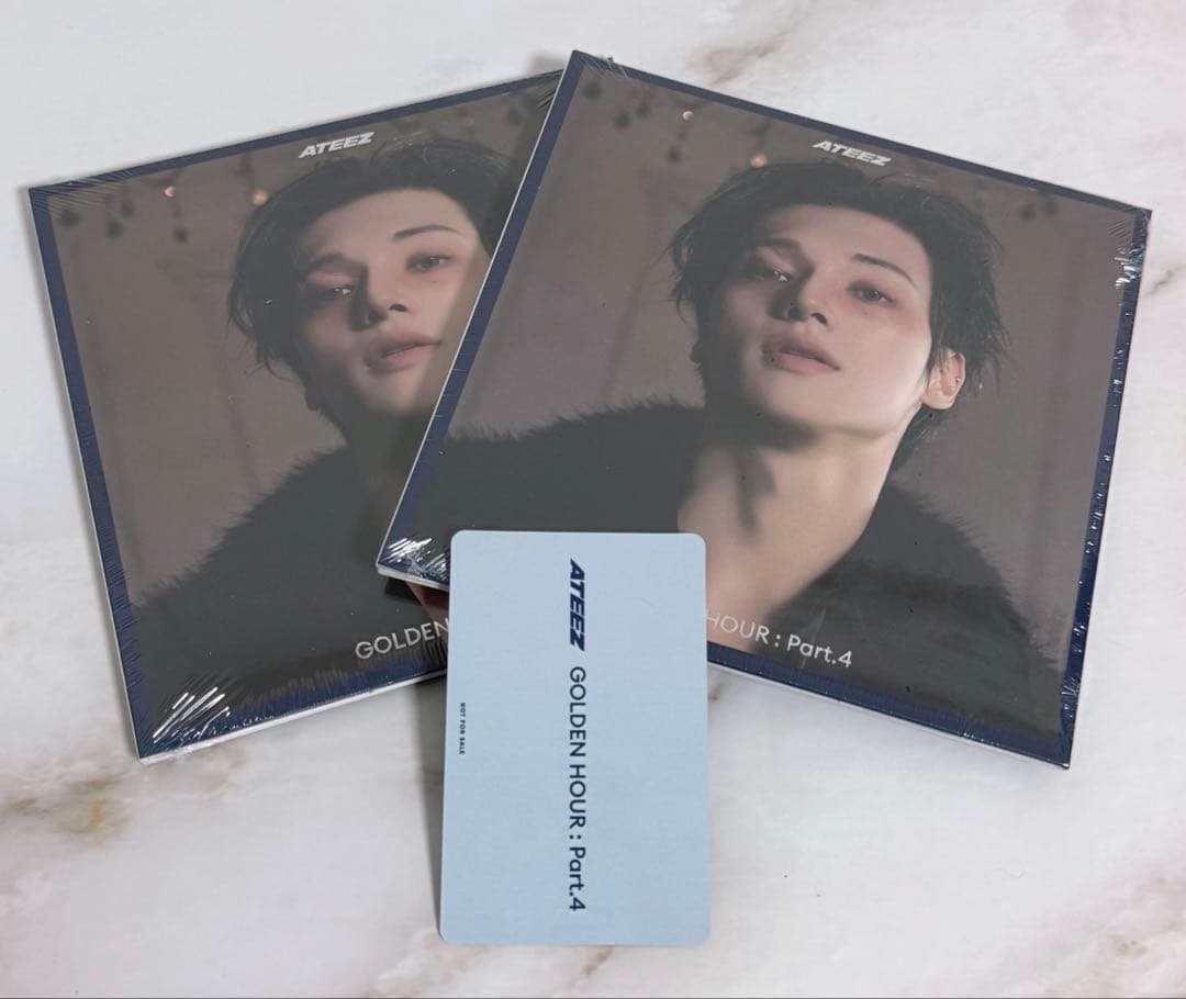 ATEEZ ウヨン GOLDENHOUR デジパ未開封2枚 + タワレコ トレカ - メルカリ