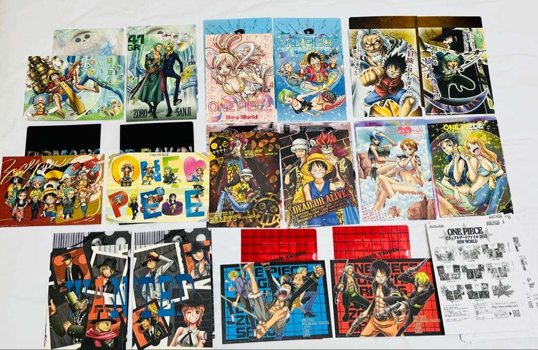 ワンピース ビジュアルアートファイル 2012 16種コンプリートセット