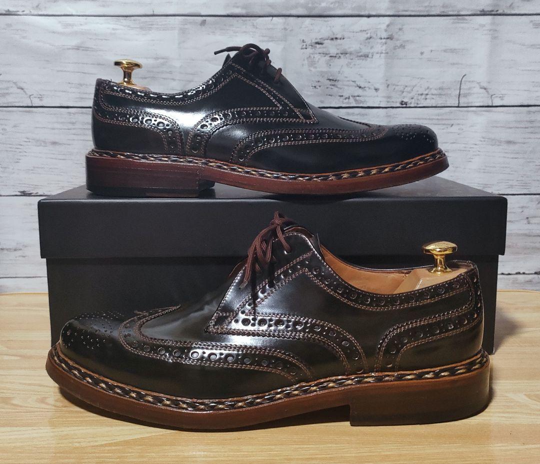 極上 希少ブダペスト製 ハインリッヒディンケラッカー コードバンBUDA