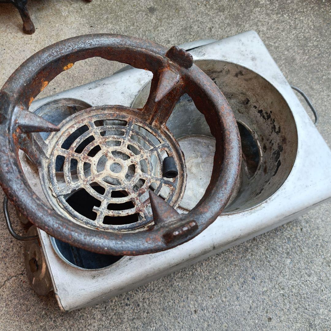 当時物 貴重】 特許 キネンコンロ 持ち手付 状態良 酒燗器