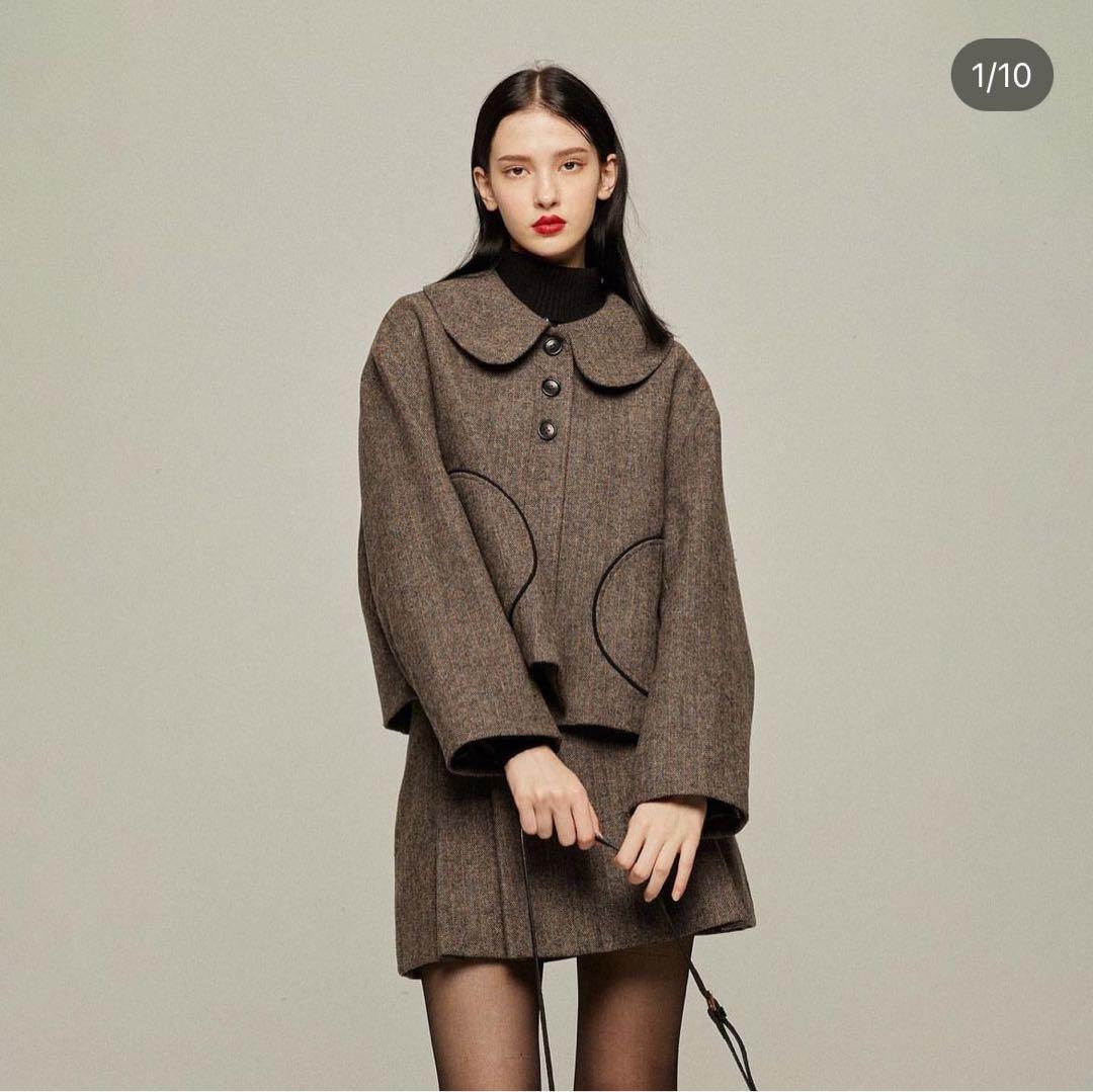 20s tnweties ジャケット袋いっぱい松ぼっくり拾ったGray Lサイズ