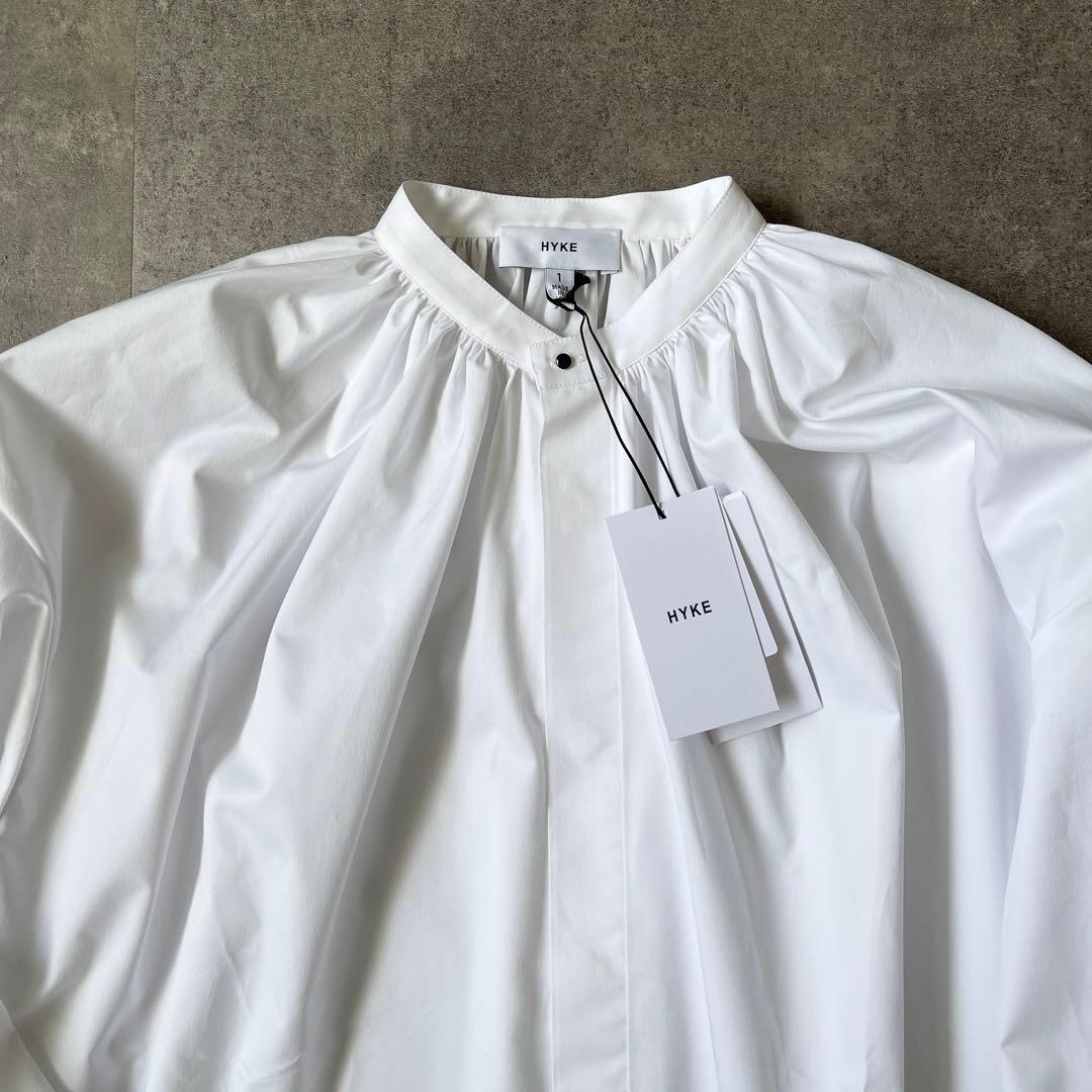 ハンナ 様専用 HYKE T/C ギャザーシャツ サイズ1 ブラウス ホワイト