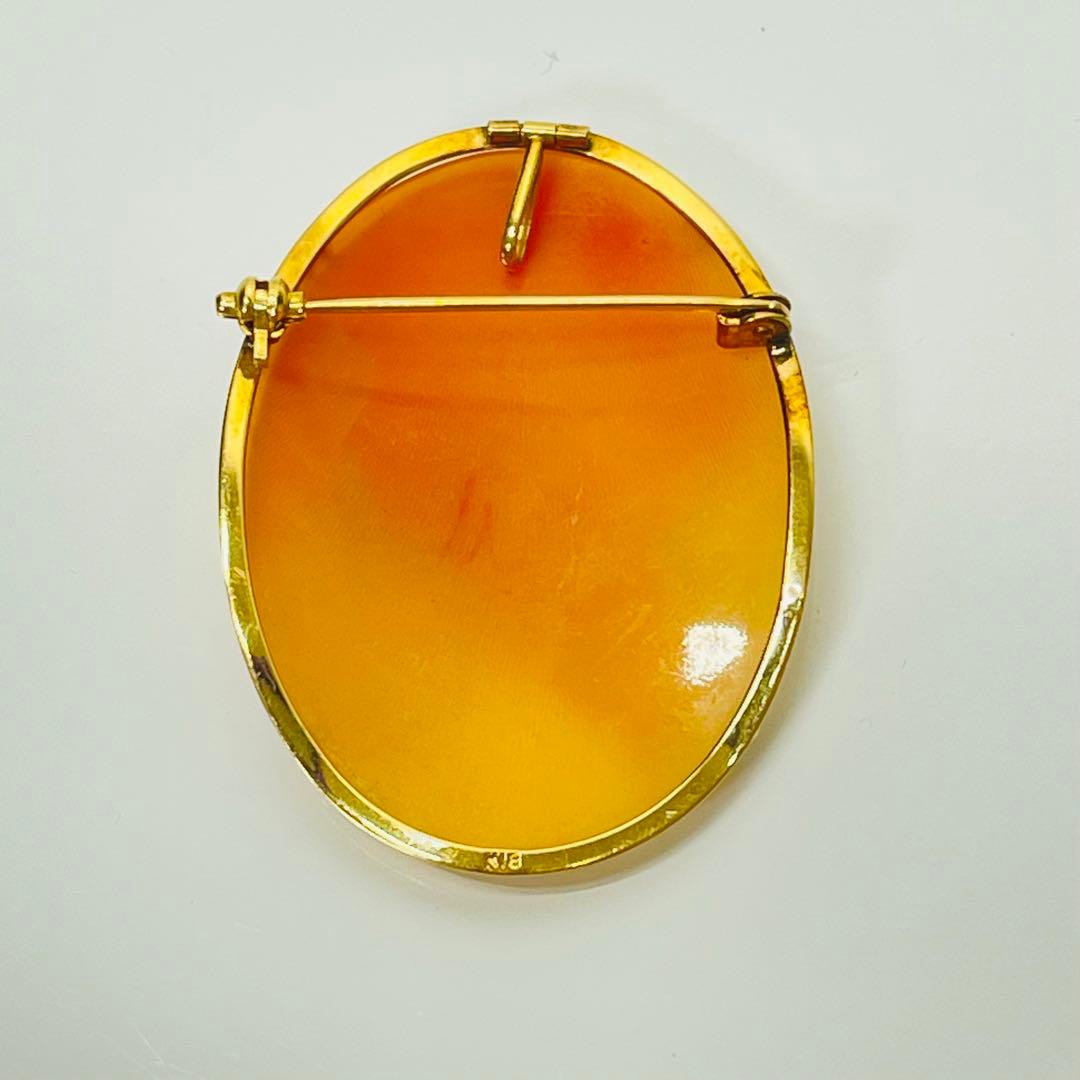 み*い様 カメオK18ブローチとペンダント2way 6.7g