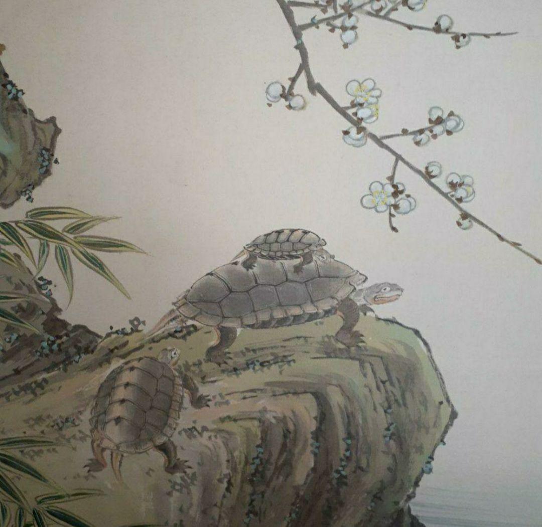 掛け軸/松竹梅鶴亀/2本 掛け軸/松竹梅鶴亀/2本 掛け軸/松竹梅鶴亀/2本 掛け軸/松竹梅鶴亀/2本