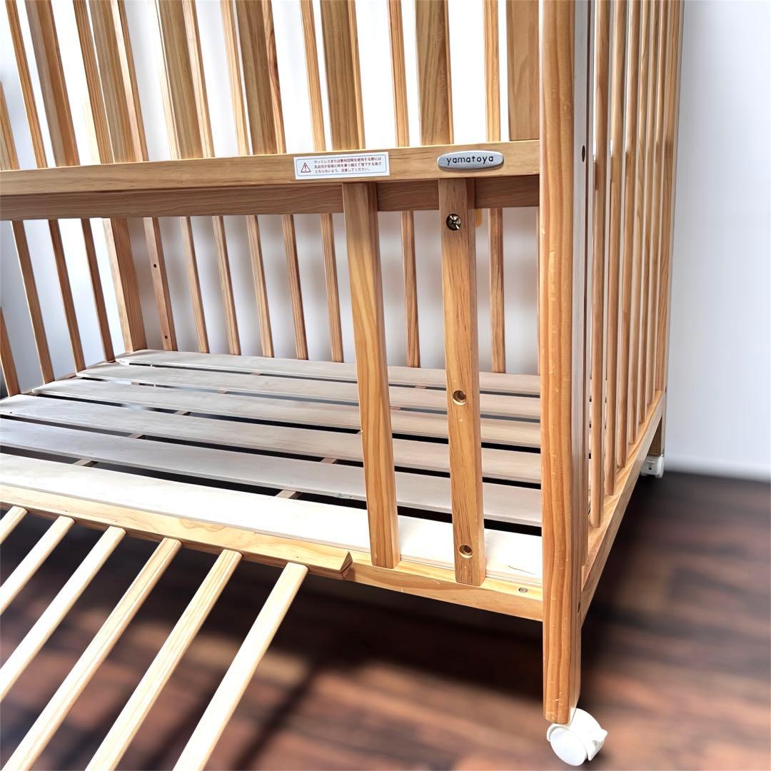 大和屋 yamatoya ベビーベッド アネシス ナチュラル - メルカリ