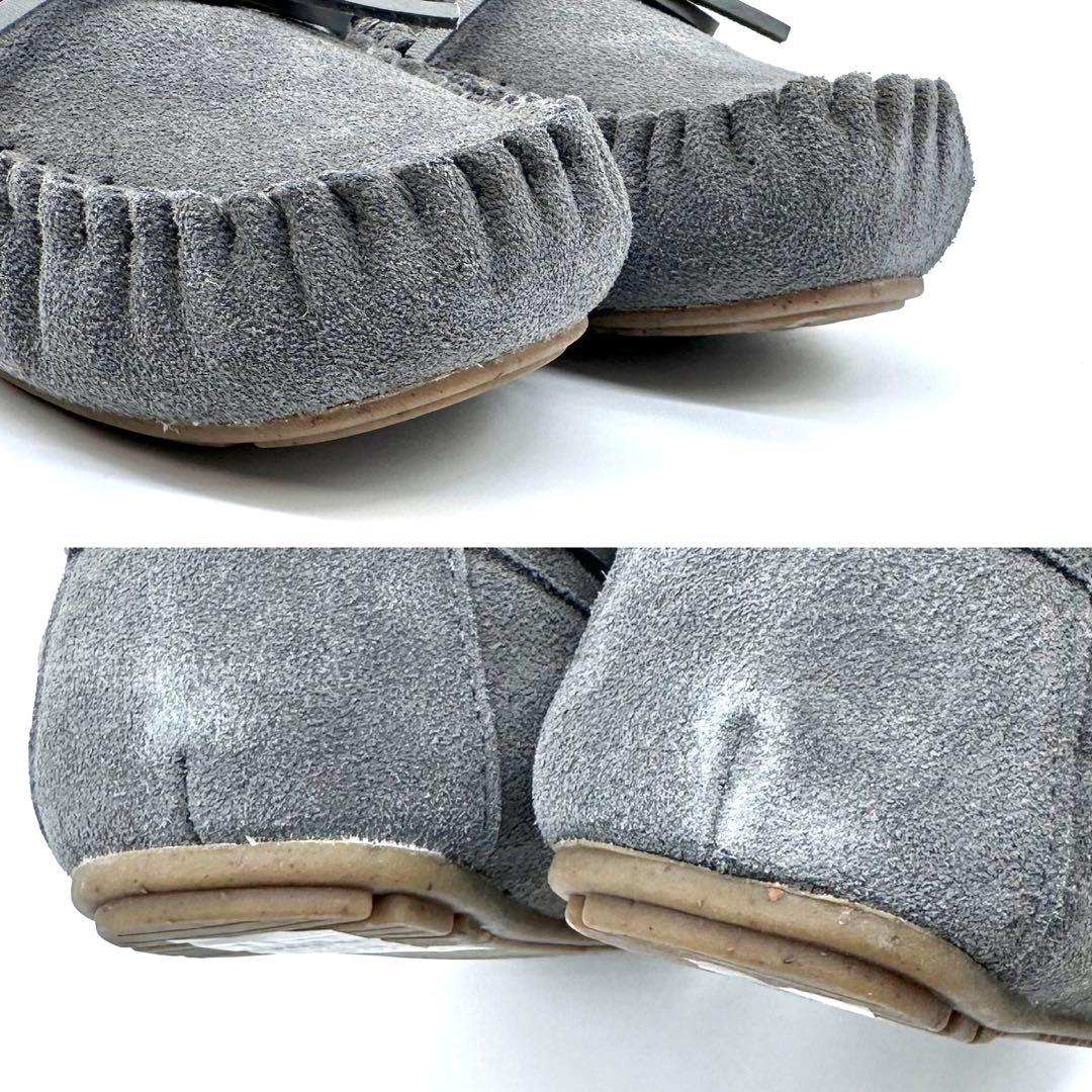 未使用タグ付✨EMU Australia モカシン スエード ボア 灰 24cm - メルカリ