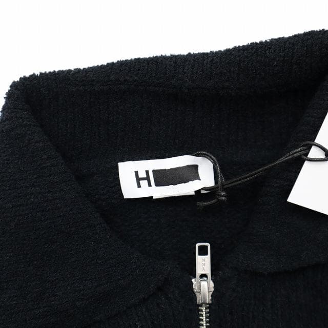 H BEAUTY&YOUTH クリンプ コットン ハーフジップ ポロシャツ L - メルカリ