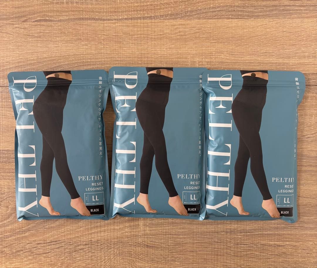 PELTHY RESET LEGGINGS LL ブラック 3個セット - メルカリ