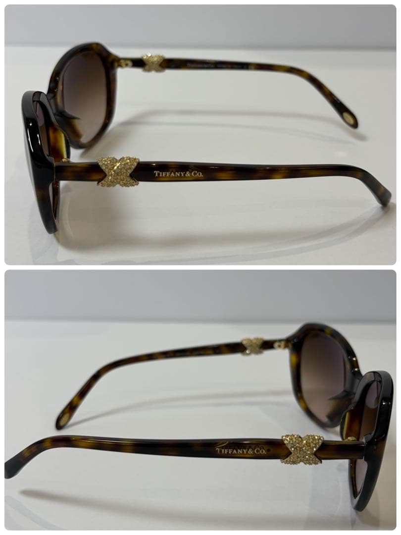 ティファニー TF4108 サングラス クロス スワロフスキーべっ甲 付属品