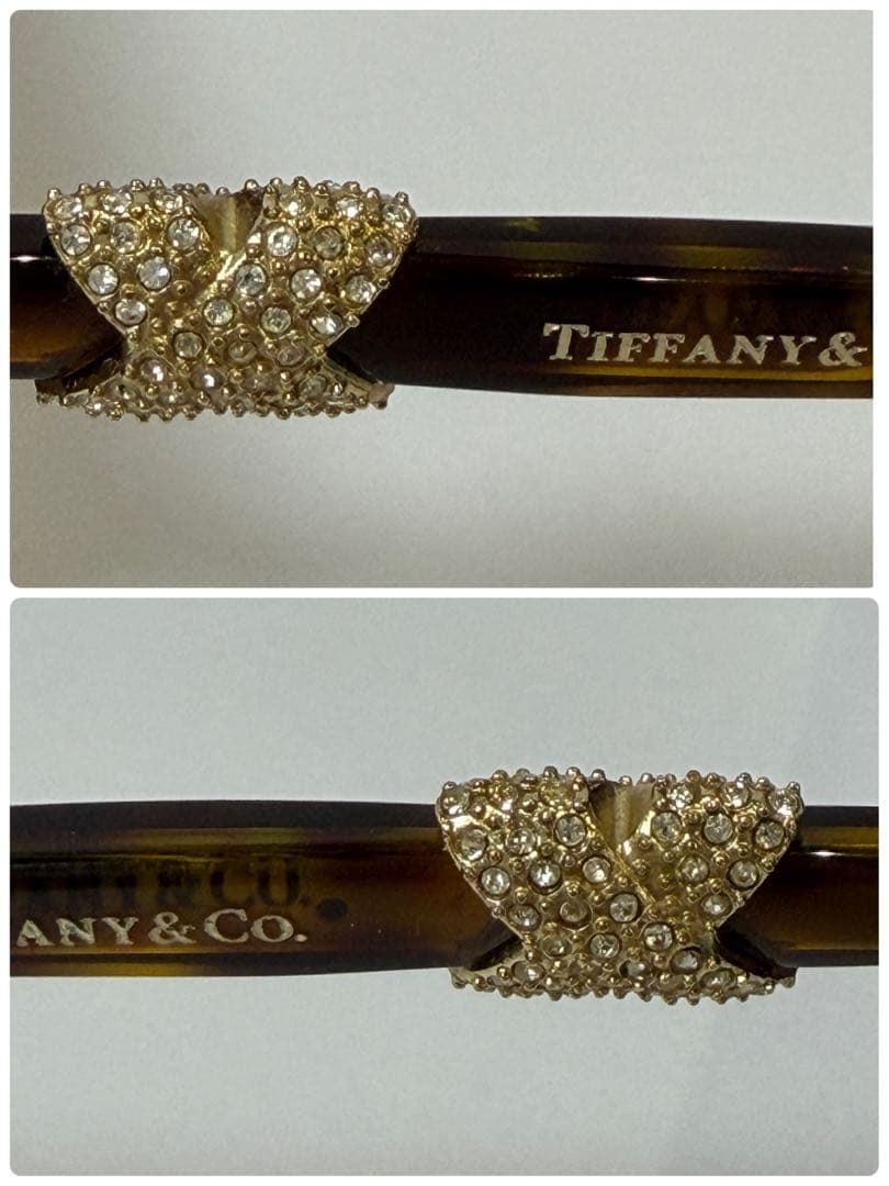 ティファニー TF4108 サングラス クロス スワロフスキーべっ甲 付属品